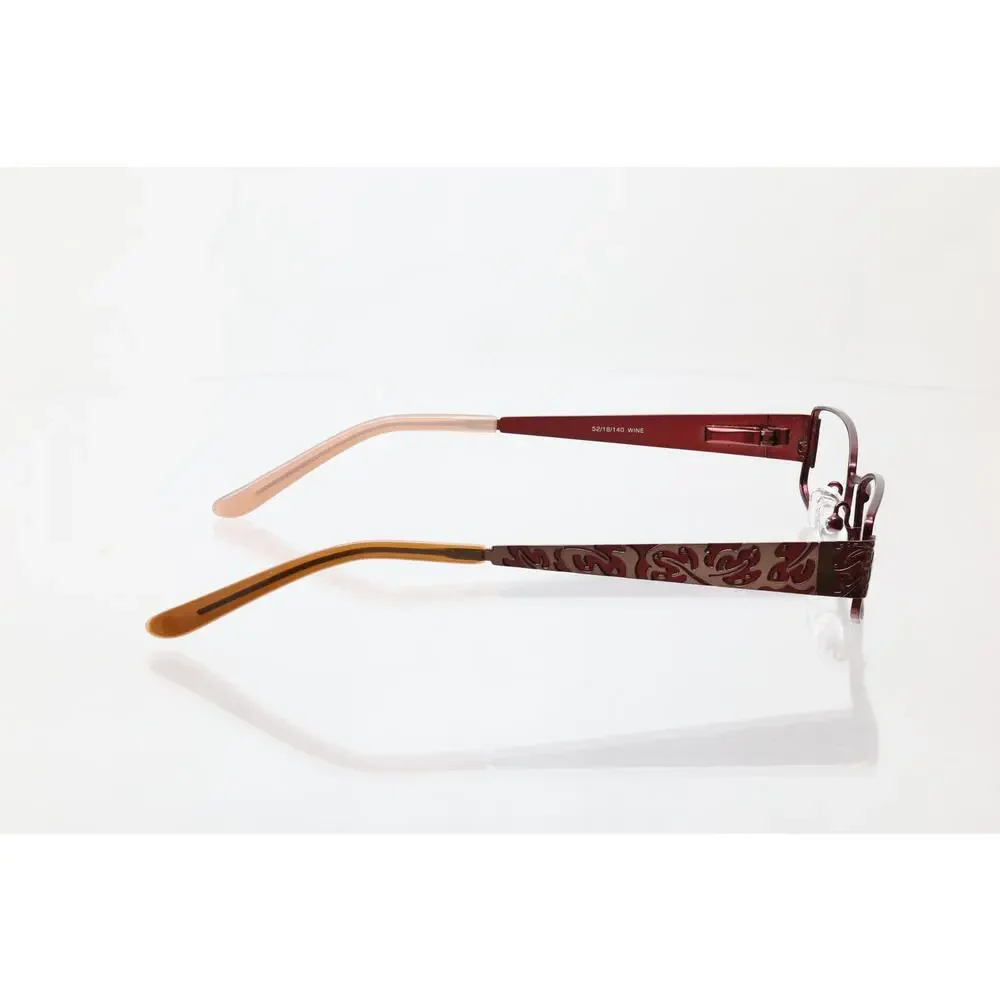Enhance R-3796 Wine 52-18-140mm Eyeglass FRAMES ONLY - GOOD CONDITION
